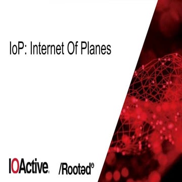 J. Daniel Martínez - IoP: The Internet of Planes / Hacking millionaires jet c...