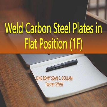 Demontration for TVL Smaw Weld Carbon Steel Plates ppt.pptx