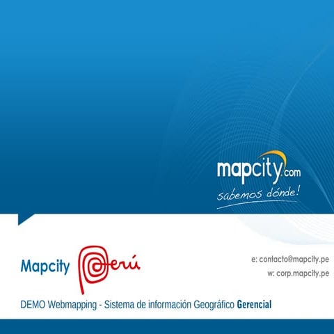 Mapcity Perú - Demo de  Webmapping