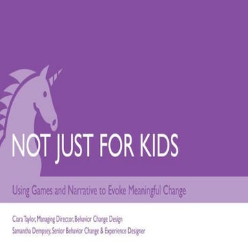 HXR: Behavior Change Design - Samantha Dempsey & Ciara Taylor, Mad*Pow