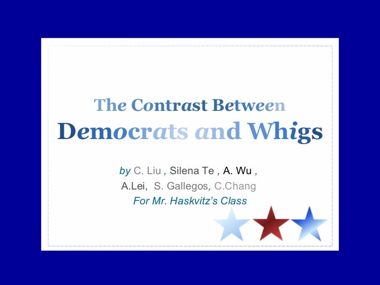 whigs vs democrats