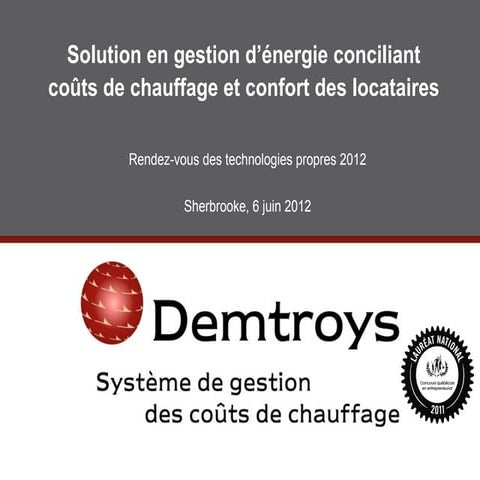 Rendez-Vous des Technologies Propres - Demtroys