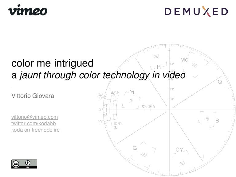 Color me intrigued A jaunt through color technology in video