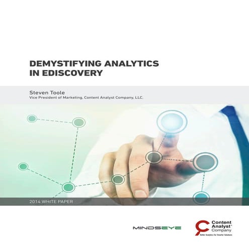 Demystifying analytics in e discovery   white paper 06-30-14