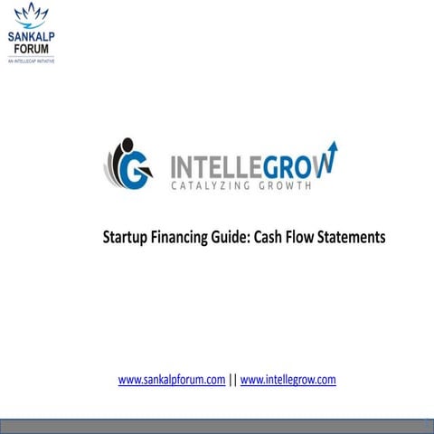 Startup Finance Guide: Building Cash Flow Statements