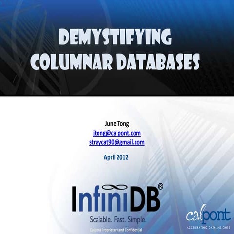Demystifying Columnar Databases | PPT