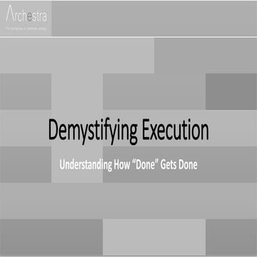Demystifying Execution