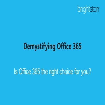 Demystifying office 365   spsnj
