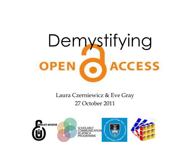 Demystifying open access