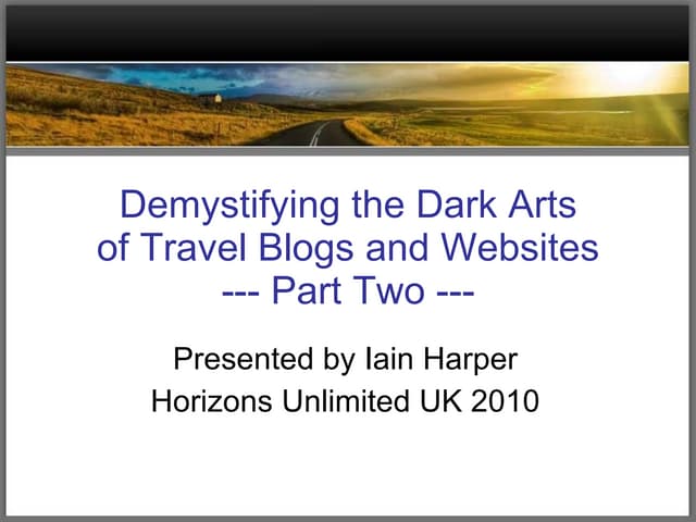 Demystifying the Dark Arts - Part Two