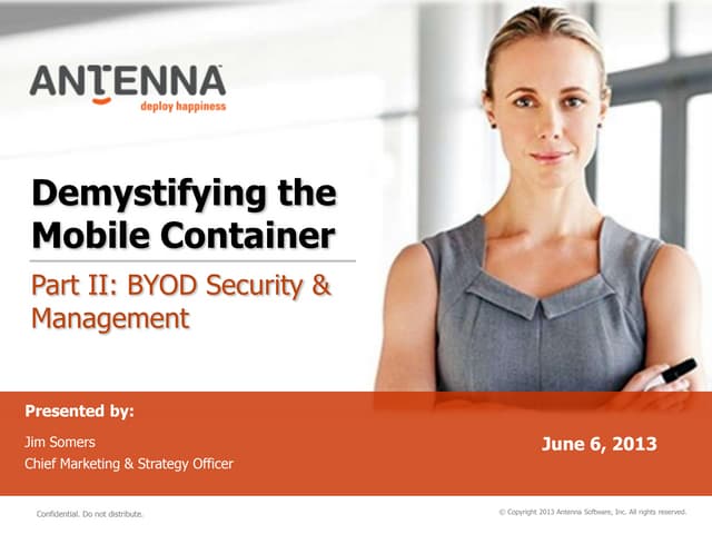 Demystifying the Mobile Container - PART 2
