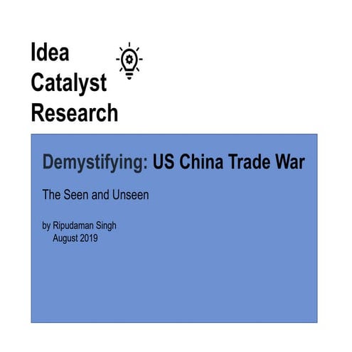 US- China trade war | PPTX