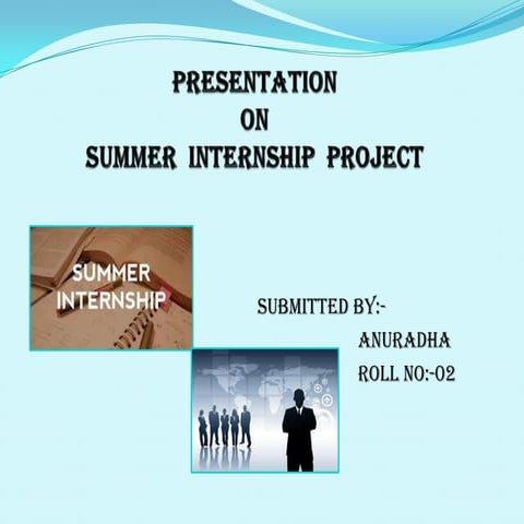 internship project on dena bank