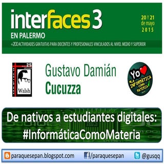 De nativos a estudiantes digitales:...