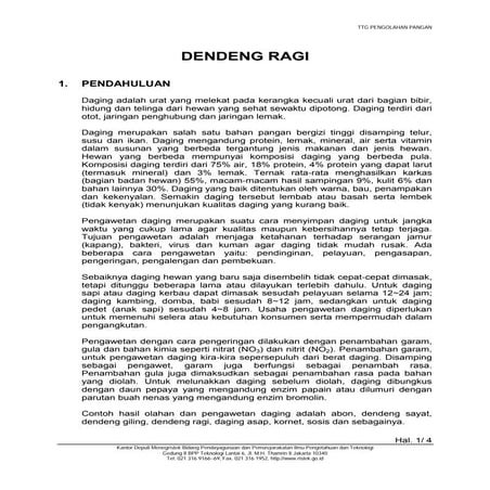 Dendeng ragi | PDF