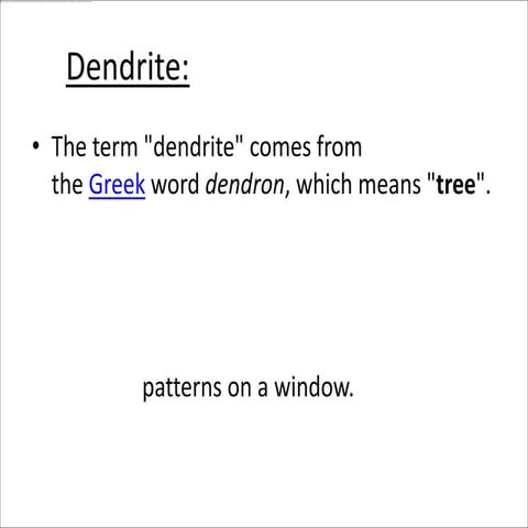 Dendratic growth