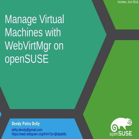 Manage Virtual Machines with WebVirtMgr on openSUSE