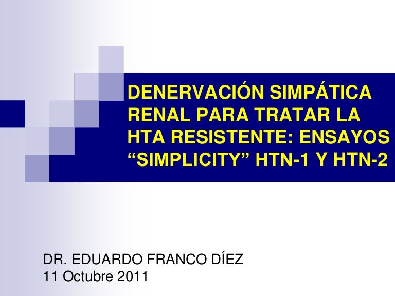 Denervación renal hipertensión medtronic