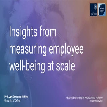 DeNeve_Wellbeing at Work_OECD.pdf