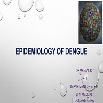 Dengue epidemiology& case management