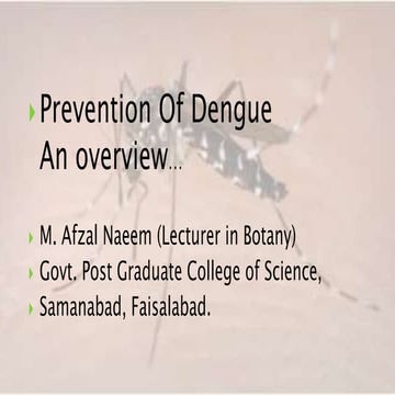 Dengue fever ppt(1)