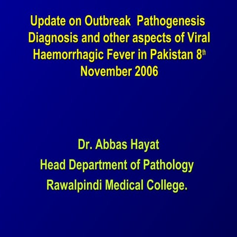 Dengue in pakistan