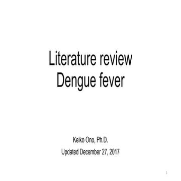 LITERATURE Dengue fever 2017