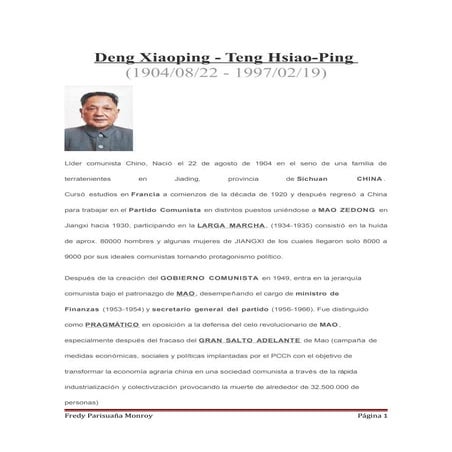 Deng xiaoping | DOC
