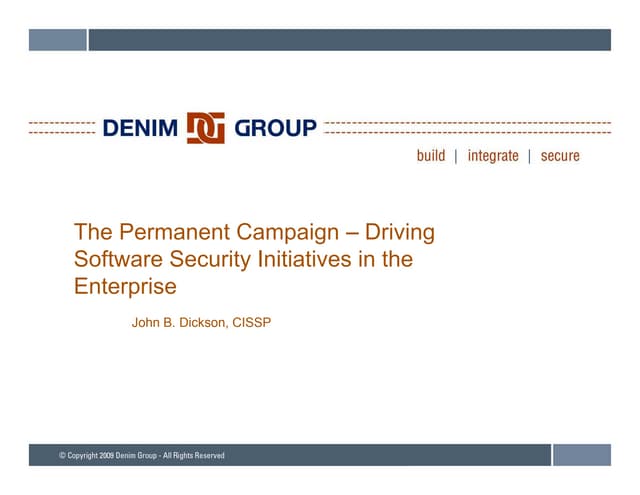 The Permanent Campaign