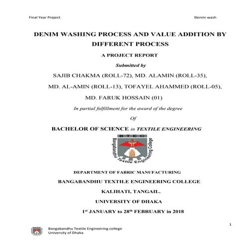 Denim washing process and value addition by different process