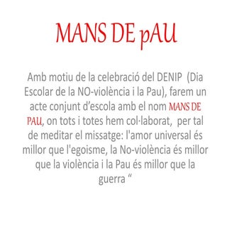 Dia Escolar de la NO-violència i la...