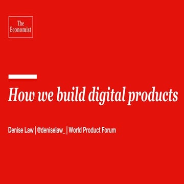 Denis Law, Head of Strategic Product Development, The Economist - Teaching A ...