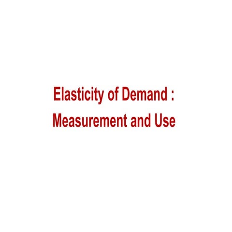 Denmand Analysis ppt for business education students