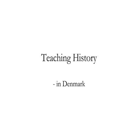 Denmark / What do we teach about our neighbours?