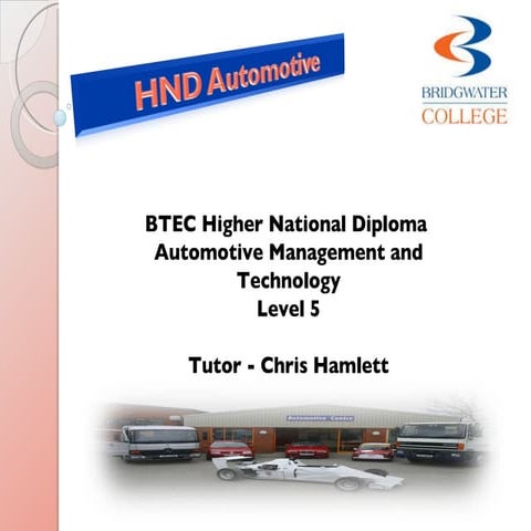 Denmark introduction to hnd course