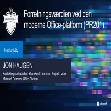 Den moderne Office platform [Campus Days 2013]