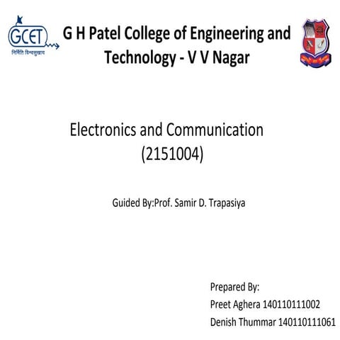 Fourier Series Representation Ppt