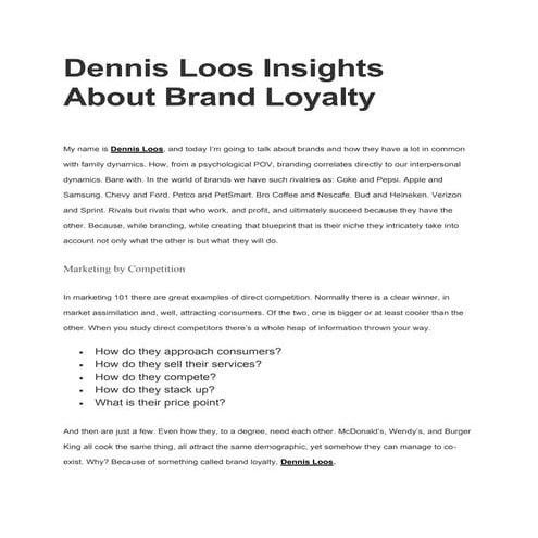 Dennis loos