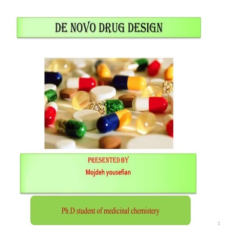 De novo drug design