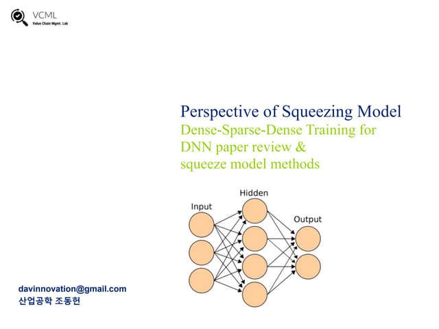 Dense sparse-dense training for dnn and Other Models