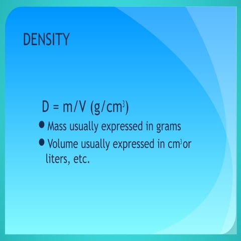 Density