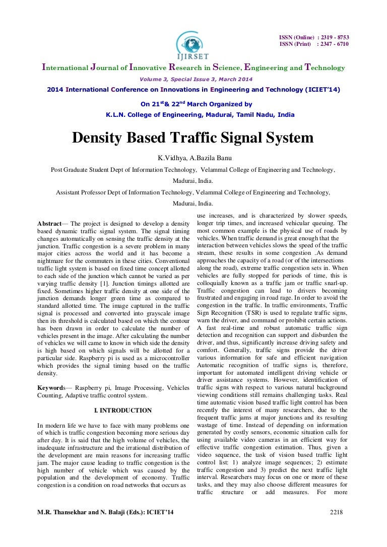 Literature review of traffic light controller image