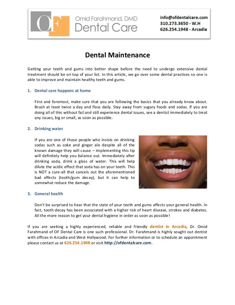 Dental Maintenance