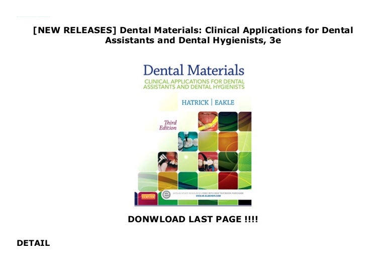[NEW RELEASES] Dental Materials Clinical Applications for Dental A…