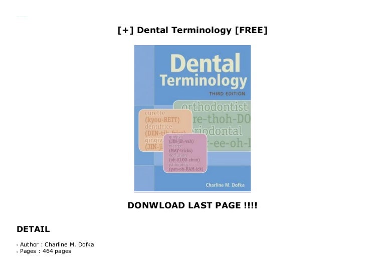 Dental Terminology [FREE]