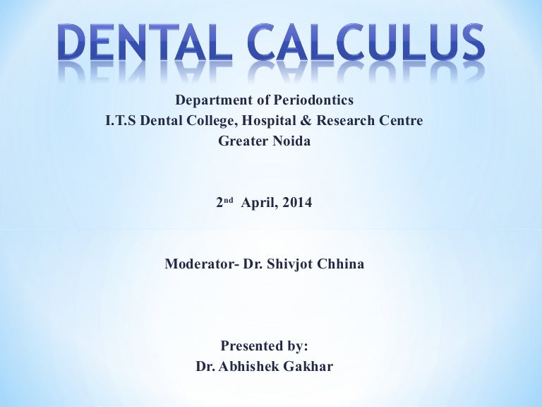 Dental Calculus