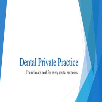 Dental career festival - Dental private practice 