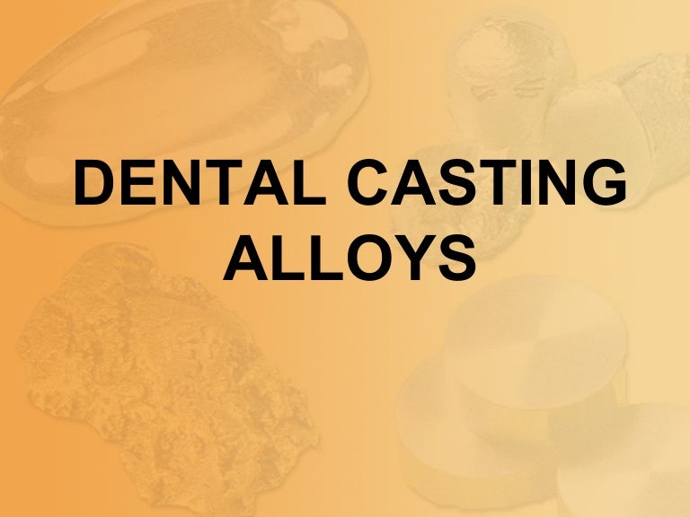Dental casting alloys