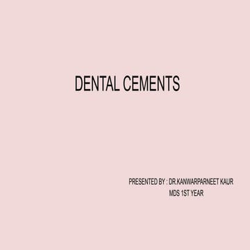 DENTAL LUTING CEMENTS FOR DENTAL MATERIALS new.pptx AND PDF | PPTX