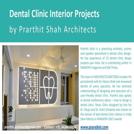 Dental Clinic Interior Design Projects by prarthit shah 2019 | PDF